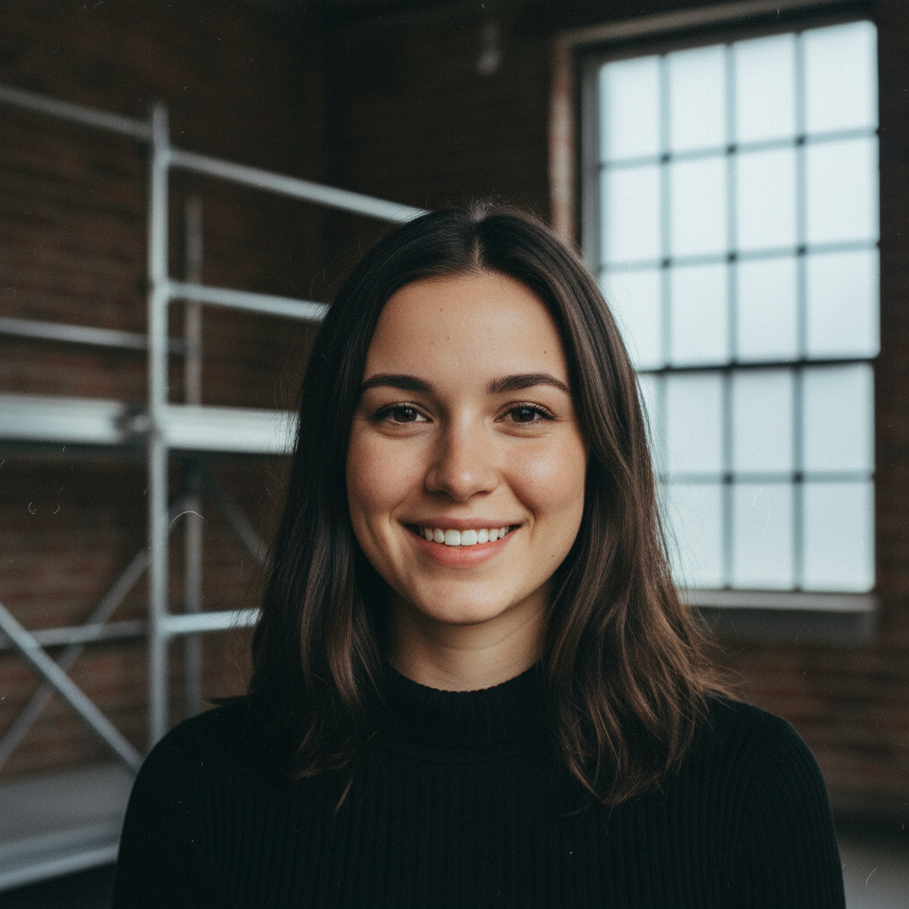Smiling young woman avatar